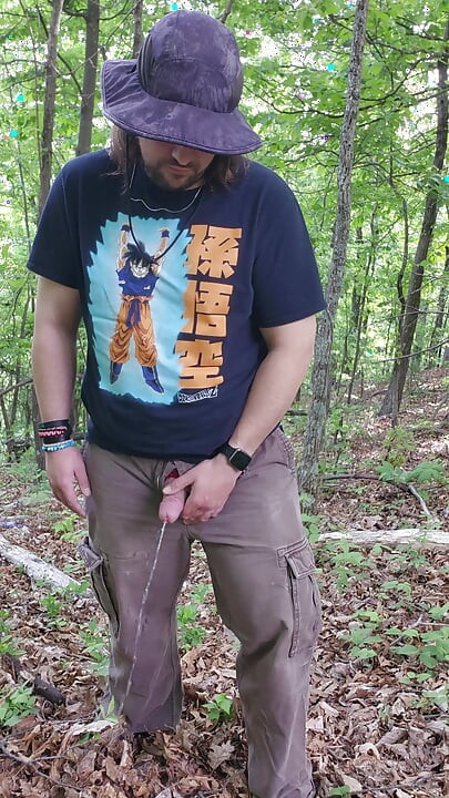 Pissing in the Woods at the Rest Area