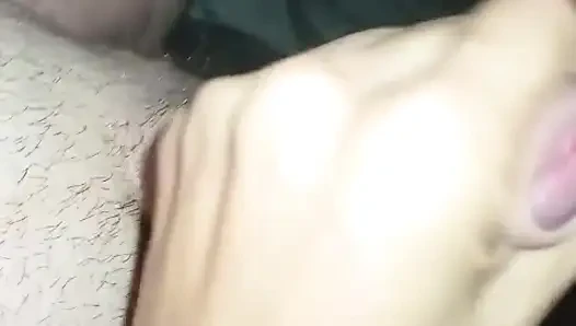 It ends on her nipples, a long time for viewing