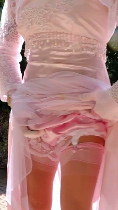 Pink Satin Sissy Lady | Clip 1