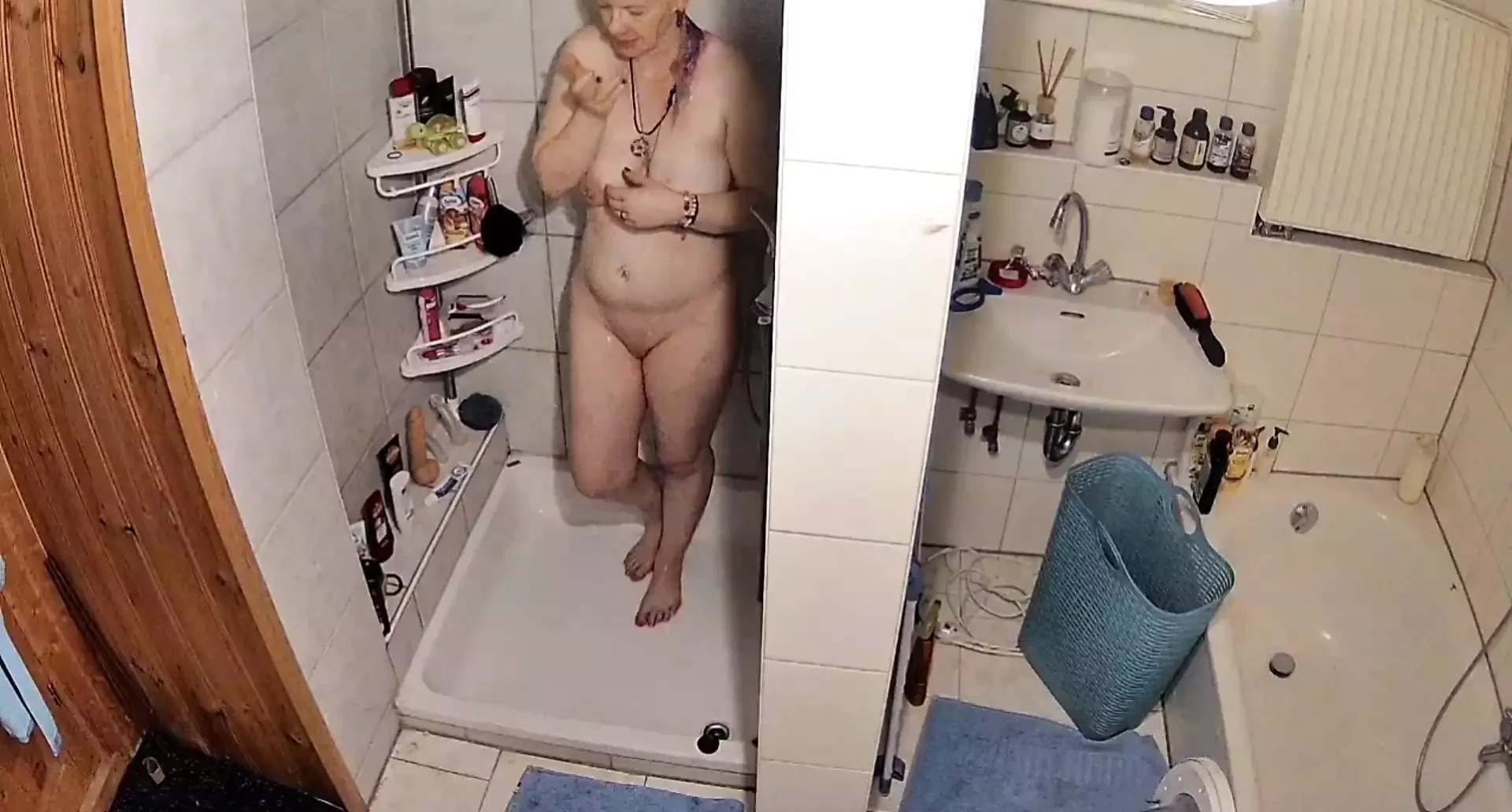 Caught taking a shower
