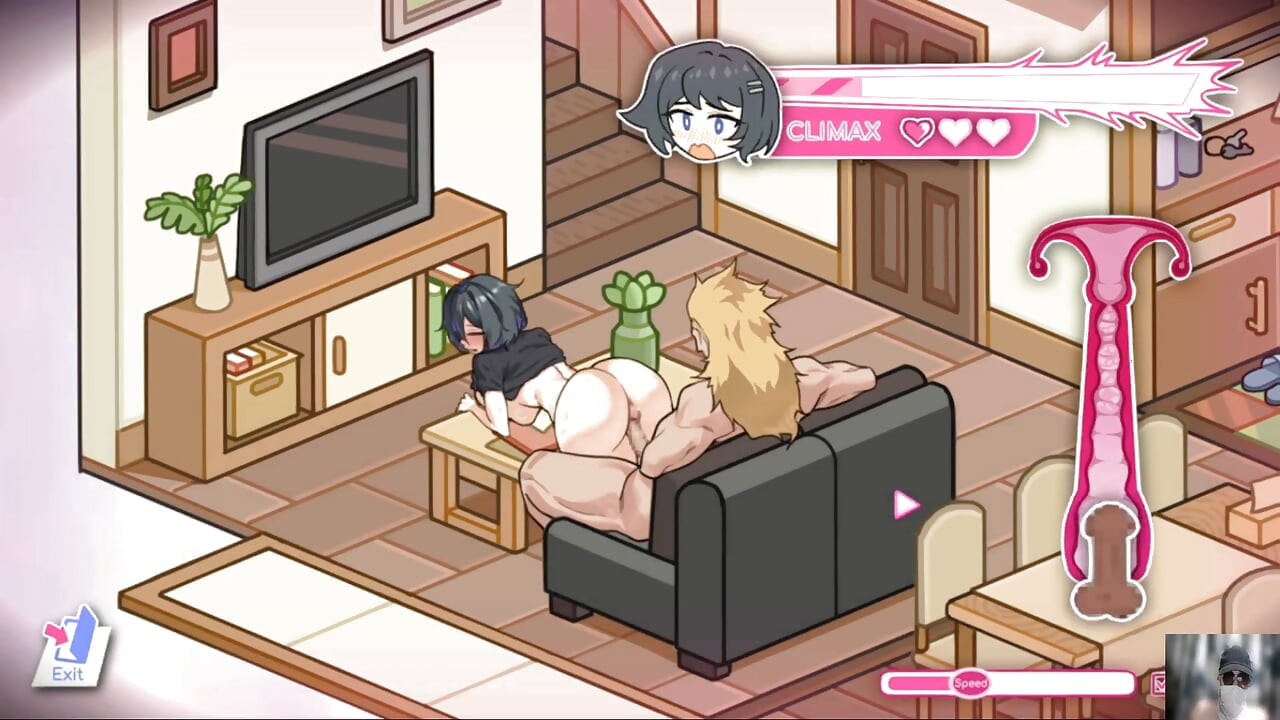 EP-4"LIFEGUARD HOLIC GAMEPLAY!NTR! HENTAI GAME! BF caught me and her gf fucking in his house.