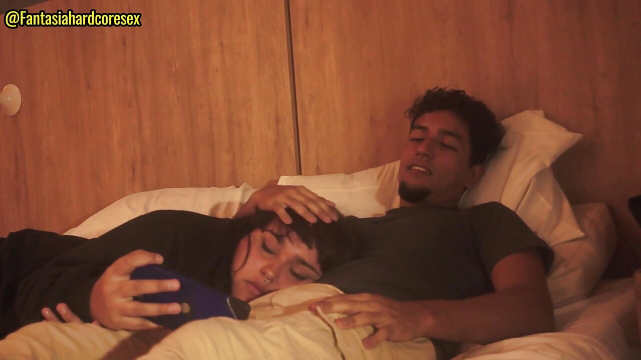 My Stepsister Swallows My Penis After Watching the Movie, They Almost Discovered Us