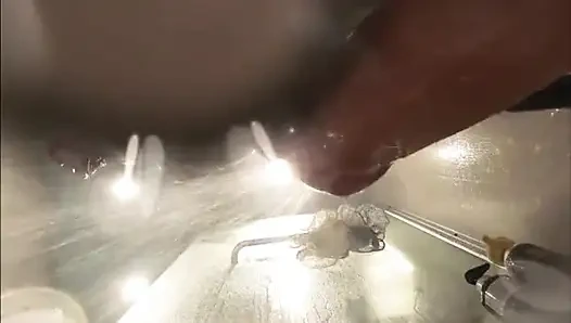 Webcam Under Bath. Girlfriend After Sex in Shower