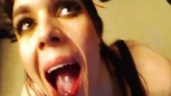 Jezebel Legs Takes Cum All Over Her Face
