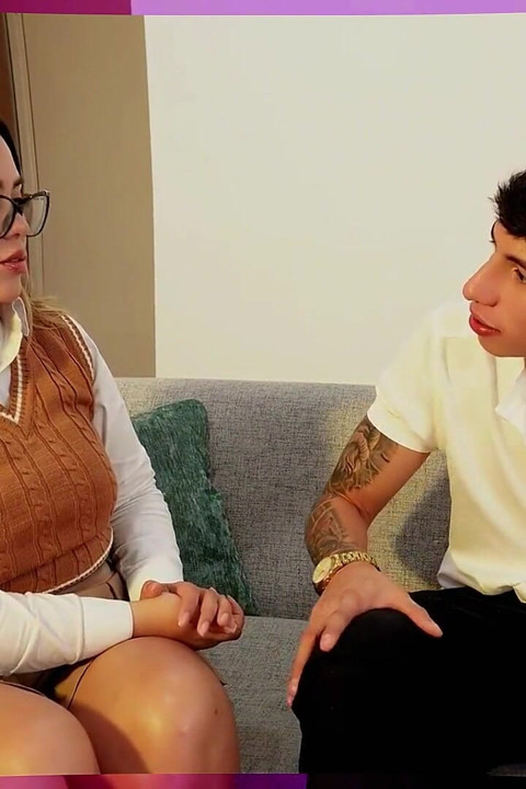 A Sexy Teacher Gives It to a Student! with a Big Cock and a Lot of Desire to Fuck