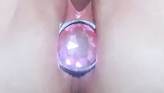 Двойное проникновение плагом и дилдо