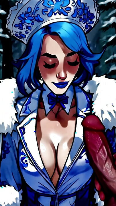 Warmed up the Snow Maiden with hot cum