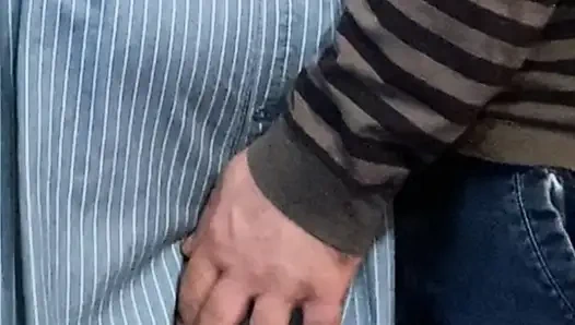 Random Stranger's Sticky Fingers Under Dress