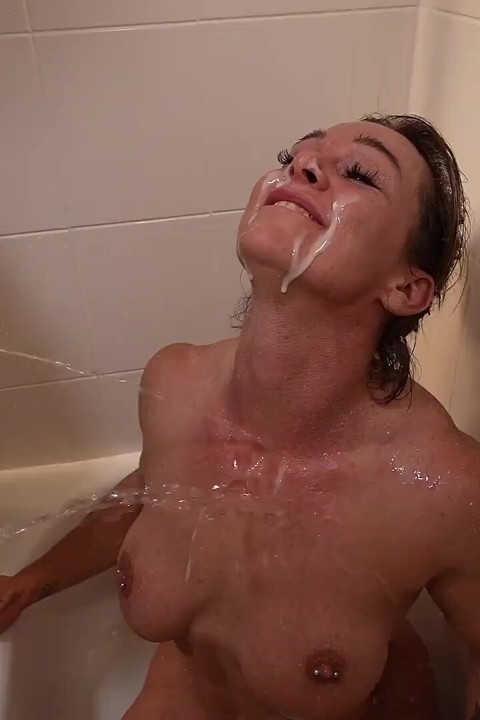 Dripdrop Behind the Scenes! Simone Steele Gets a Golden Shower to Clean the Cum off After Her Gangbang!!