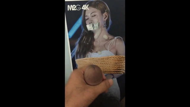 Apink Hayoung Cum Tribute Mouth Covered and Tied Up So Good