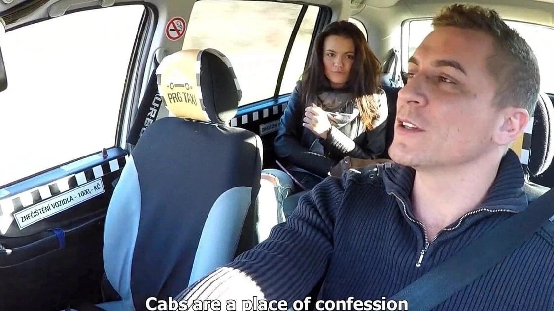 Beautiful Busty Model Squirts in Taxi Car