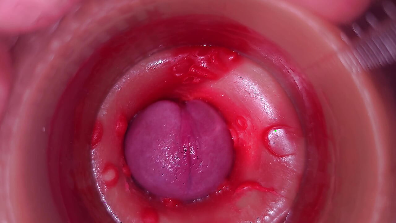 Camera in Vagina, Cervix POV, "Creampie" 4k