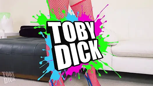 Lovely Red Fire Deepthroats Toby Dick's Cock And Milks It!