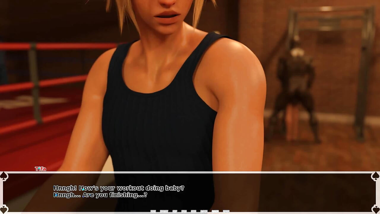 Tifa's Dark Heaven: Namorada faz treinamento safado com o treinador na frente de seu corno - episódio 45