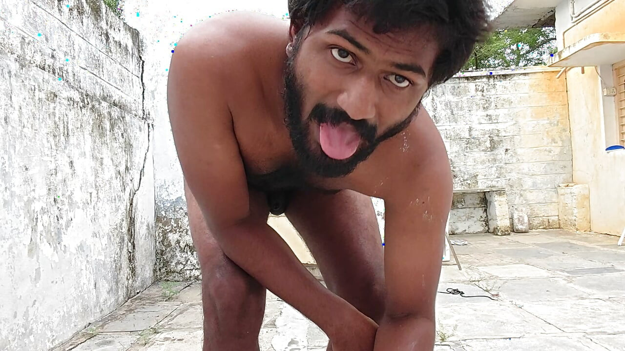 Washing the bathroom in XHard Village