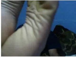 Straight guys feet on webcam #503