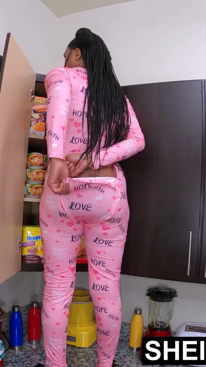 Sheisnovember Cornered In The Kitchen By Stepdad! Black Butt | Clip 1