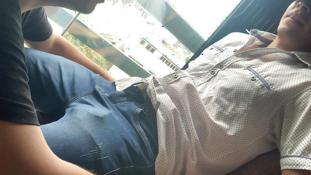 On the Rooftop Receiving a Blowjob