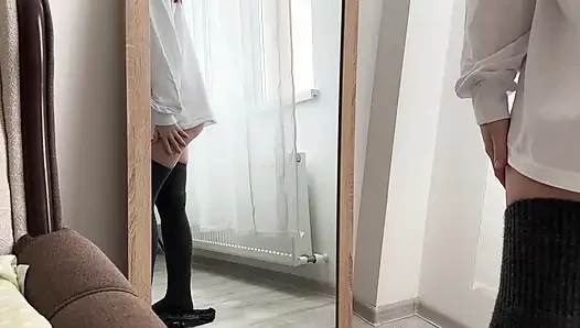 My Stepsis is a Perv. She Fucks Like a Slut in Her Sexy Outfit