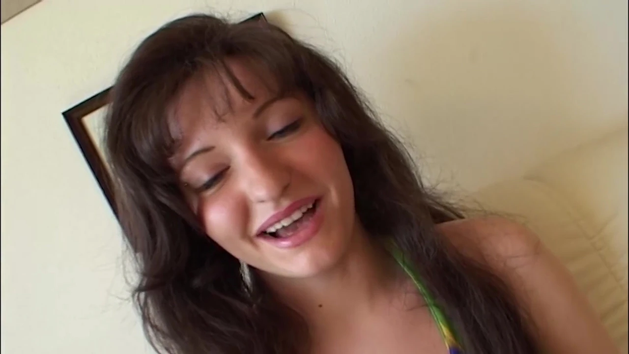 Amazing German teen with small boobs gets her holes pleased