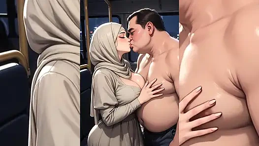 Gadis muslim berhijab dientot habis-habisan sama pria tua yang jelek dan bejat - diremas, dicium, dientot habis-habisan bagian 2