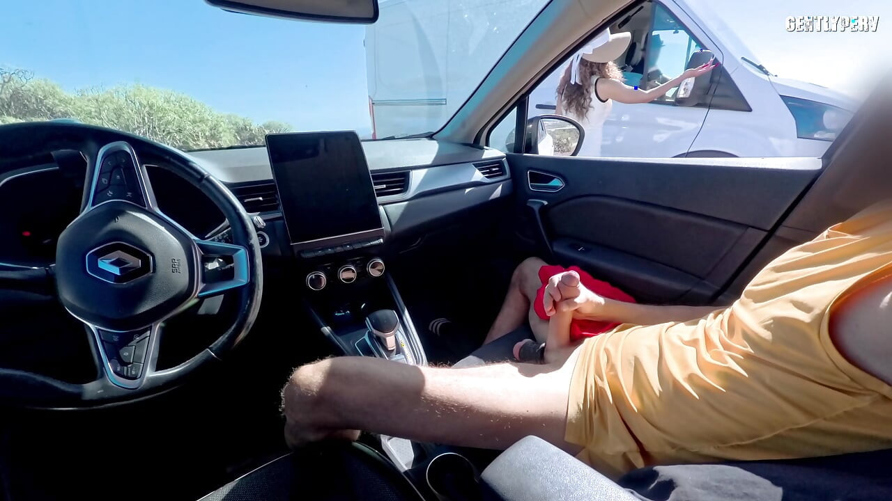 A cuckold guy offers me his wife in a public parking lot.