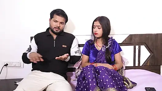 Indian Desi Brother in law & Sister in law,Husband Wife threesome Hardcore Intercourse Fucking video by big Cock