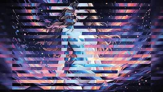 Lustrender: canlı soyut sanat derisi büyük memeli güzel - ai video