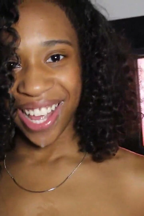 Happy Beauty Black Chick Big Tits Ivy Sucks Fucks Lucky Cocks n Balls in GloryHole!
