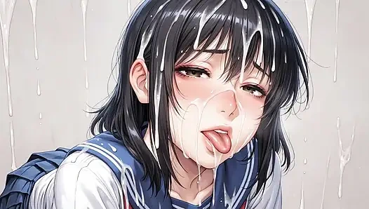 Студентку залили всем лицом