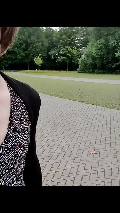 Naughty public play in public with Annemieke