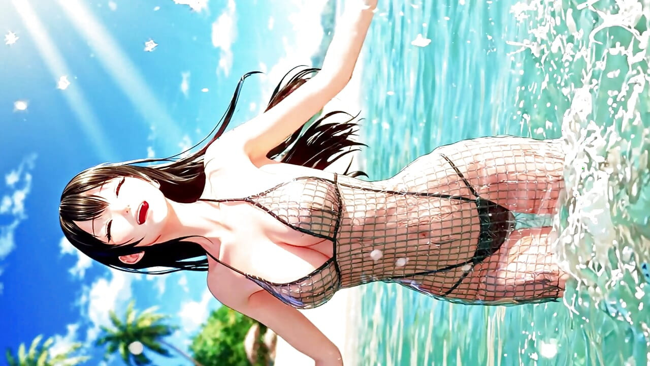 The Joyful Days of Beautiful Anime Girls: Summer Paradise 3D Anime AI-Generated
