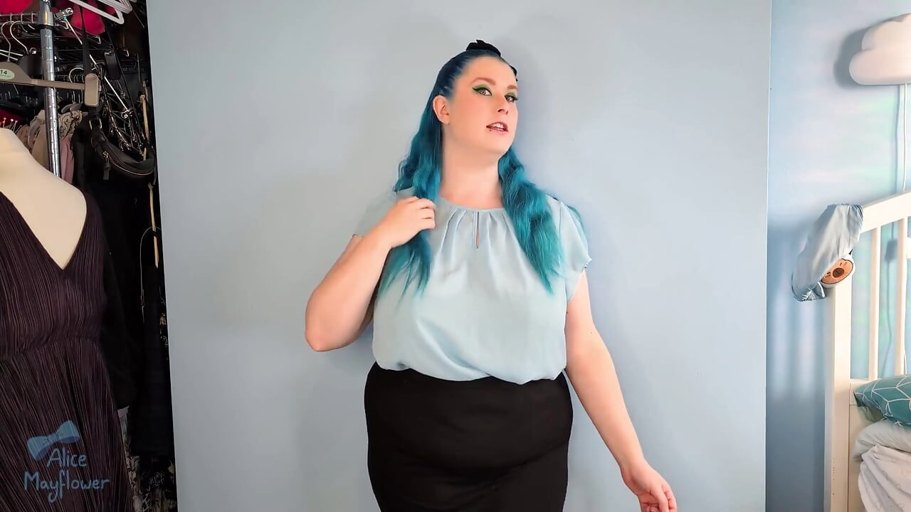 Office Slut Gets Caught - Solo Girl