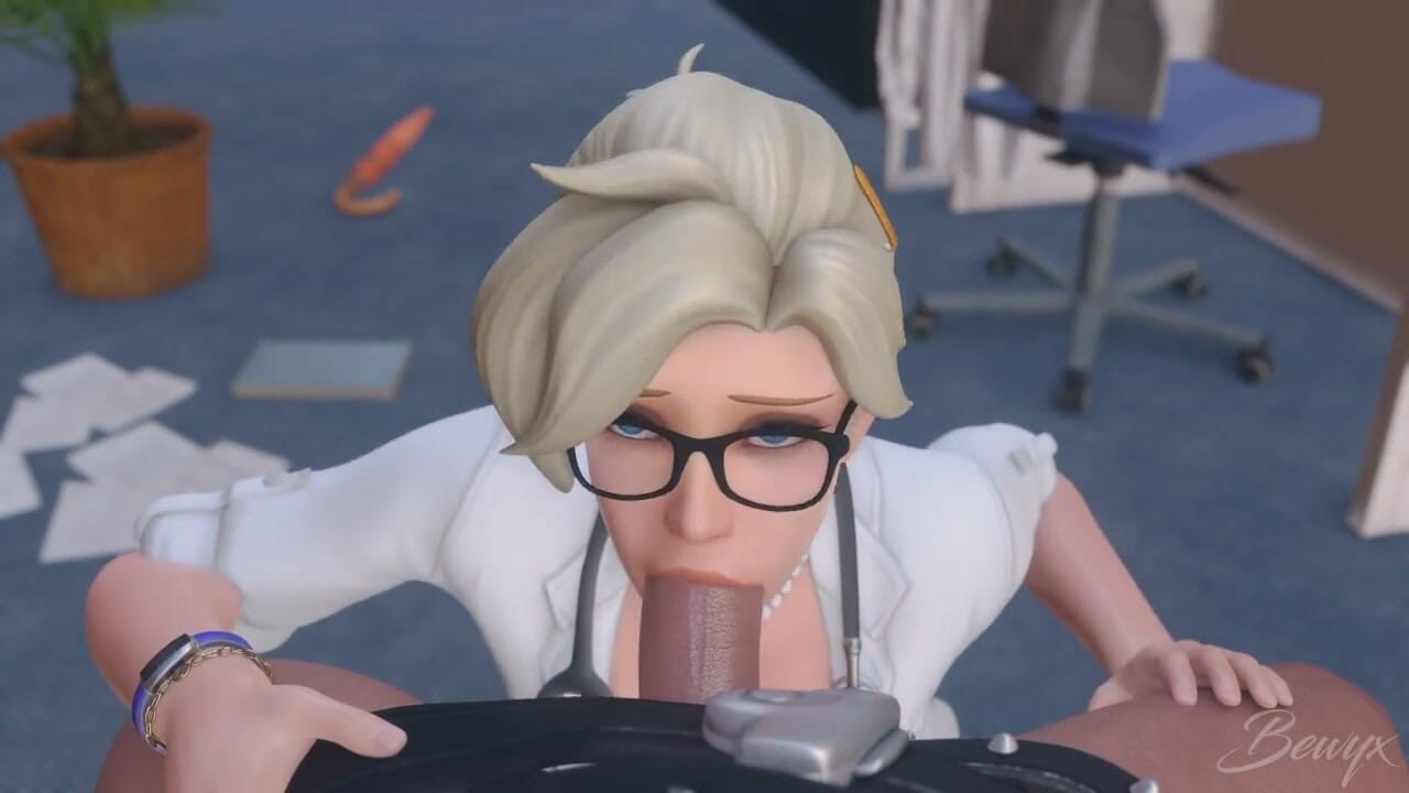 Hospital nurse face gaping