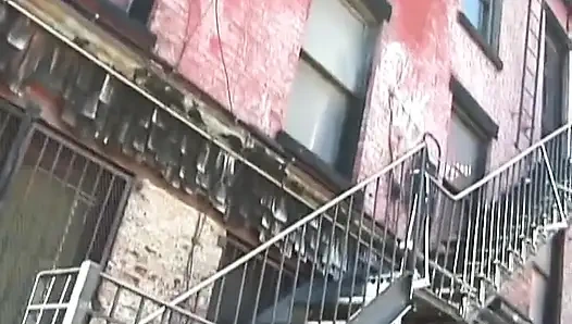 Sexy girl gets tits fondled while bound