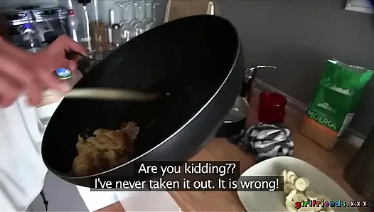 Girlfriends XXX - Lesbian Couple Take a Break From Cooking to Bang
