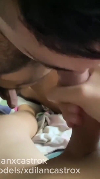 Stunning moment from "Hetero sucks the big cock of a young gay twink and then fucks him hard bareback and cums in his mouth"