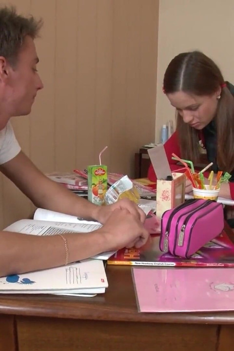 Teen Lisa takes tuition but then it will be a great fuck with her teacher