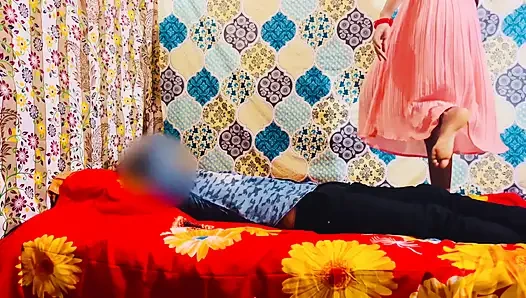 The girl came to her boyfriend's house to convince her but the boyfriend caught her and fucked her fast and made her scream