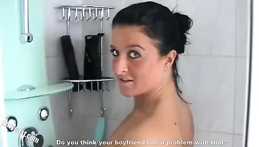 Nadja makes her boyfriend to a cuckold