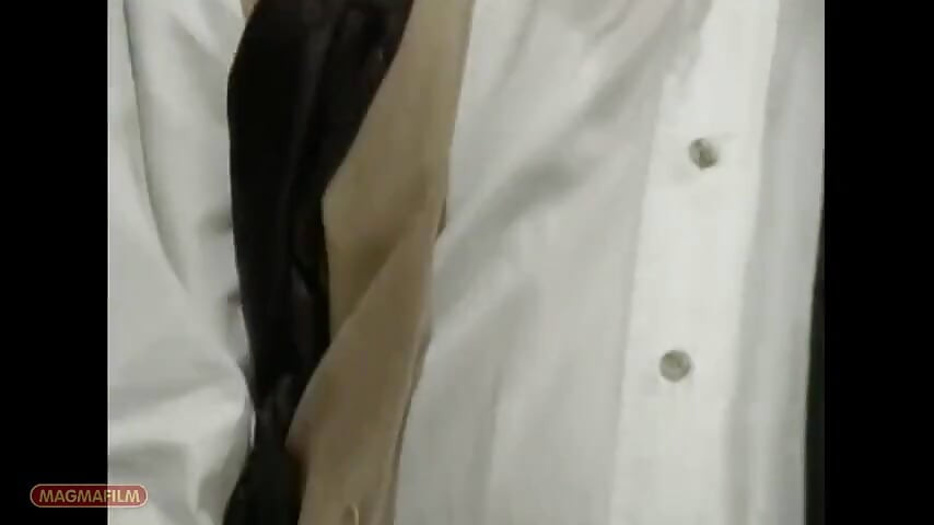 Seductive Maid Playing with a Castle Visitor