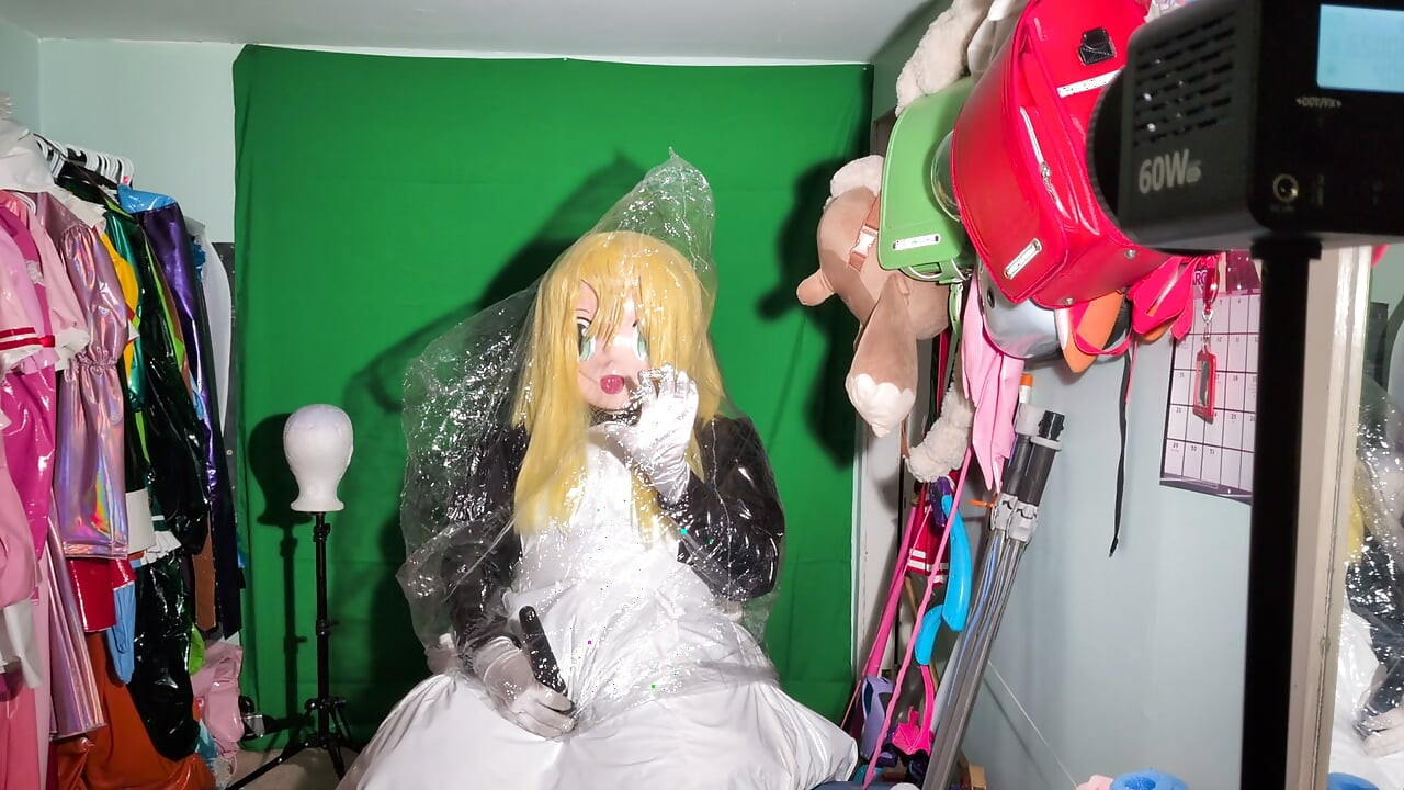 Kigurumi hizmetçi çantalı çeşitli nefes oyunu oyunları