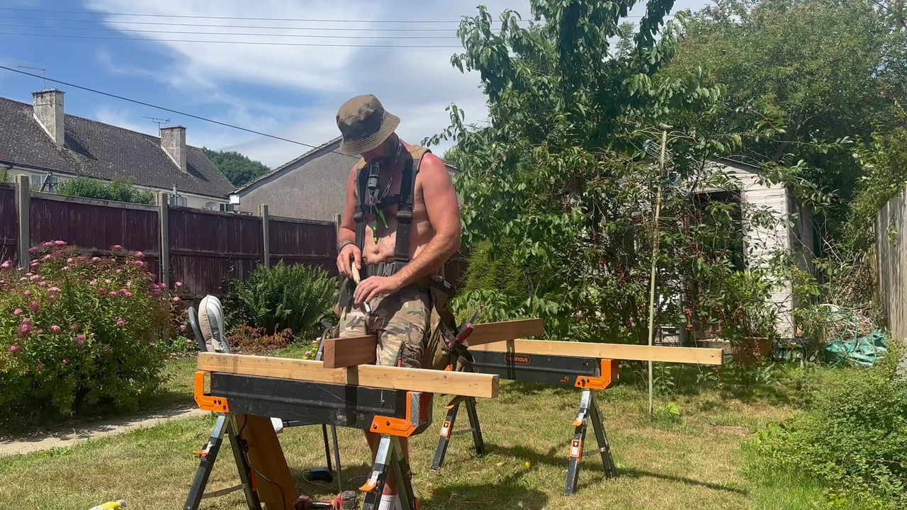 Just me working in my garden making some French doors