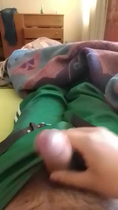 My slut likes to watch me masturbate