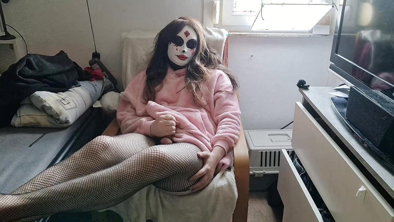 Gotisk transkvinna spricker - mastubation orgasm