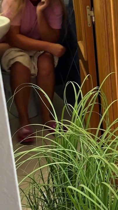 Door Left Open - Stepmom Pee Collection for Her Stepson