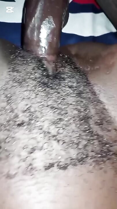 African Queen Sucks and Fucks Step Dad With Cum in Pussy