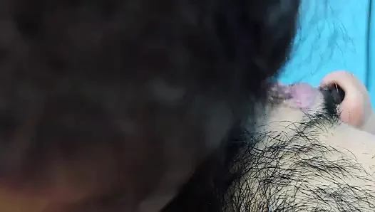 Girl kiss on boy lip and penis rub