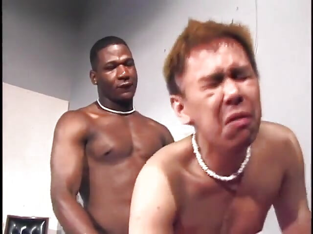 Horny black stud in room gets a white guy and ass fucks him