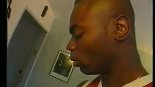 Gorgeous blondie loves to suck a big black cock for your pleasure